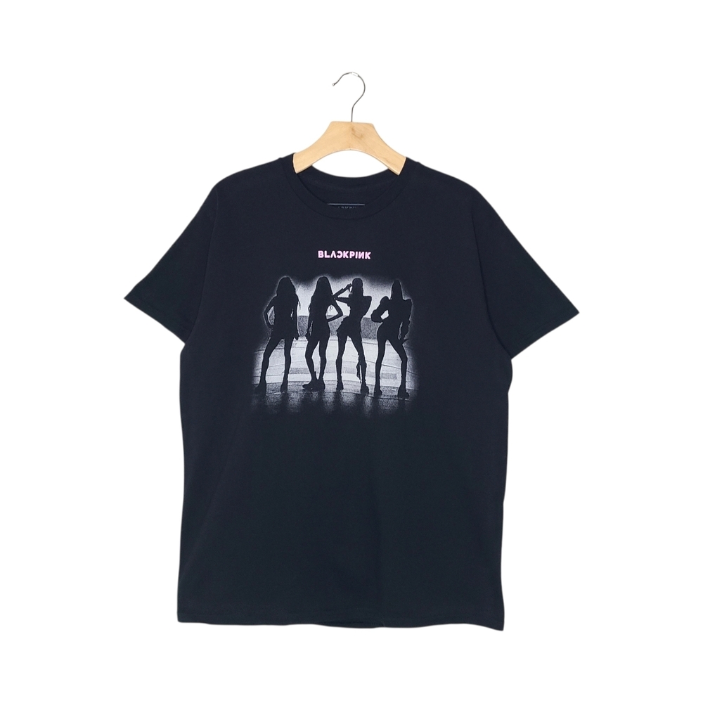 BLACKPINK Black Silhouette Graphic Design Short Sleeve T-shirt